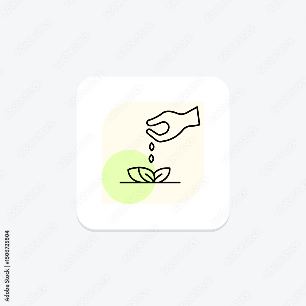 Sowing Organic Seeds, vector, pixel perfect, illustrator file Sowing Organic Seeds, vector, pixel perfect, illustrator file