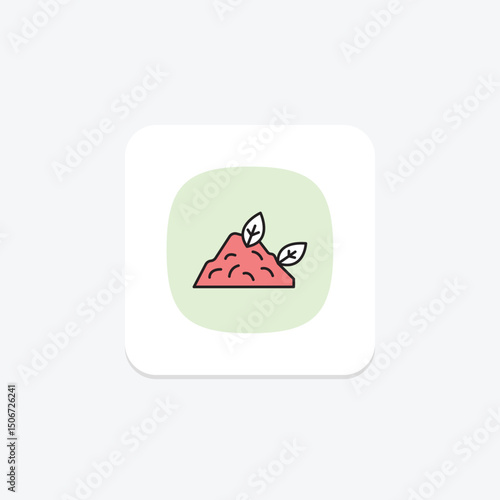 Natural Compost Pile, vector, pixel perfect, illustrator file
