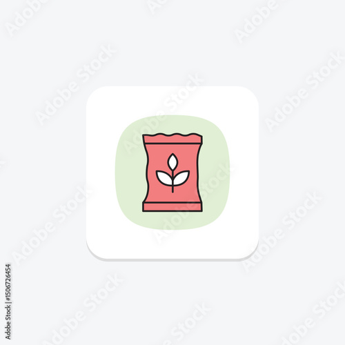 Organic Seed Packet, vector, pixel perfect, illustrator file