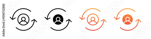Remarketing Multi Style Icon Set Vector 