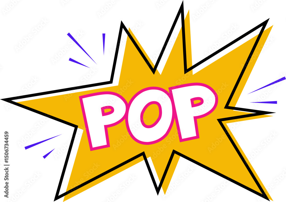 Fototapeta premium Comic Pop Text