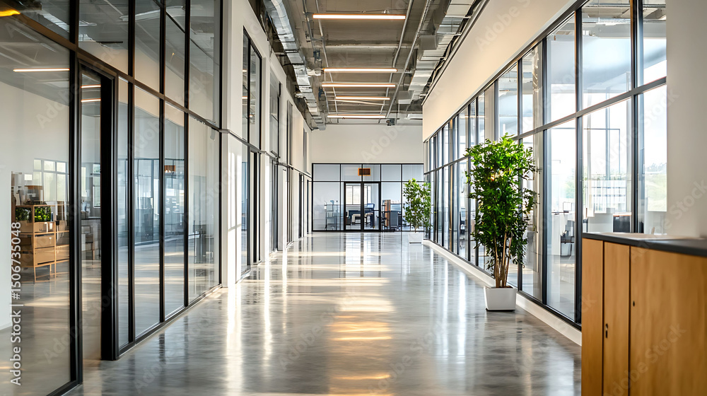 modern warehouse with tall ceilings and glass panel walls, ultra realistic, 8K, modern warehouse with tall ceilings and glass panel walls, ultra realistic, 8K,