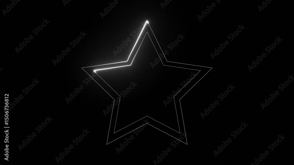Fist speed Horizontal neon line animation moving from right to left on black screen. Abstract Colorful Light Speed Background . Fist speed Horizontal neon line animation moving from right to left on black screen. Abstract Colorful Light Speed Background .