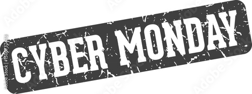 cyber monday rectangular sign. cyber monday stamp