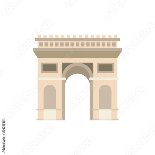 llustration of the Arc de Triomphe in Paris