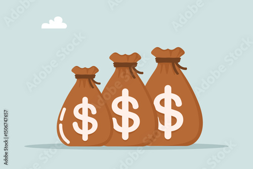 Quadro su tela Good money-making concept from Investment