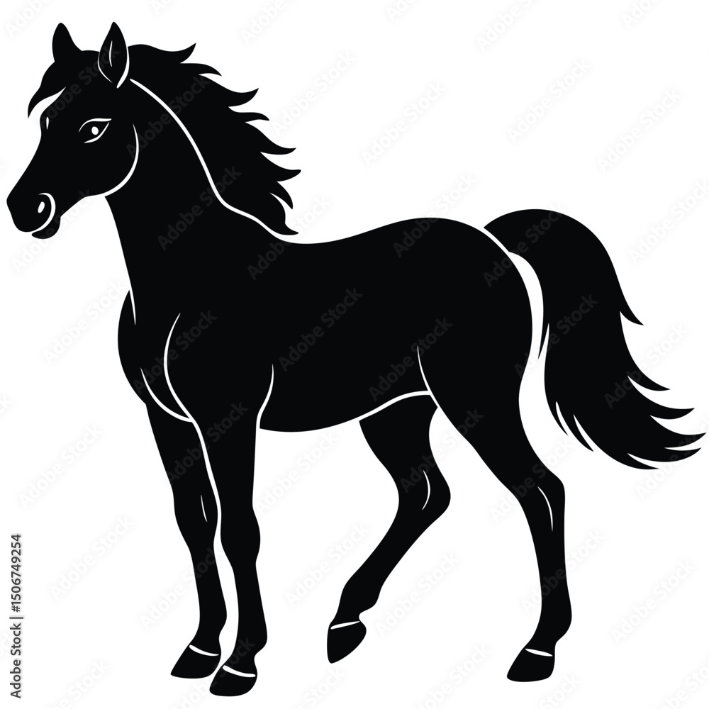 Obraz premium horse vector animal