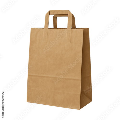 brown paper bag isolated on transparent or white background png
