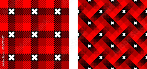 amterdam pattern set. plaid background for decoration and etc. vector illustration