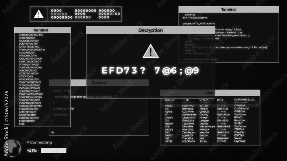 Computer Terminal Overlay Stream Ending Animated Loop Retro 80s Hacker Terminal Cyberpunk Gaming ...