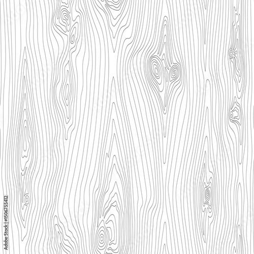 Hand drawn wood plank, seamless pattern, wood texture, black and white, vector design