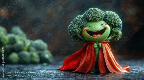 Broccoli superhero image