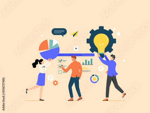 Business plan, Meeting to brainstorm new ideas or discuss business for growth