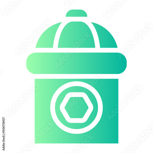fire hydrant gradient icon