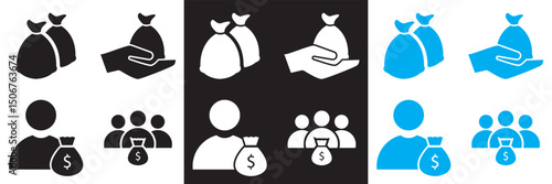 Loan set of web icons .  Loan and Credit vector . Containing loan, money,  business, leasing, interest,  income, banking etc.  Vector for websites, mobile interfaces, presentations, banner etc, EPS 10