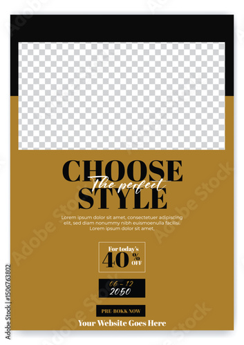 Barber shop and Hair cut  flyer and poster  Promotion template design.