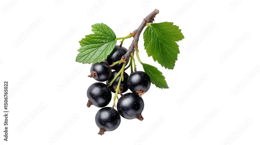 Ripe Blackcurrants on the Branch Fresh Fruit Nature Ripe Blackcurrants on the Branch Fresh Fruit Nature