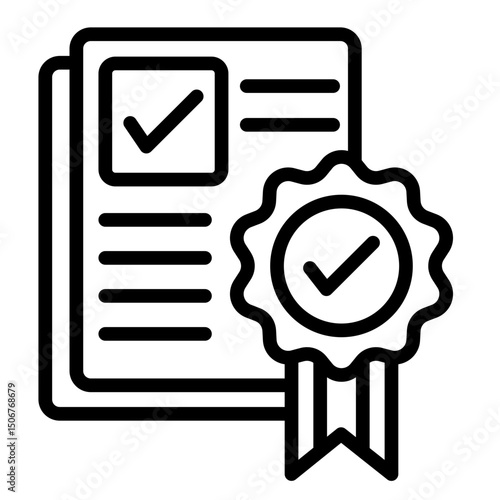 Quality Assurance  Icon Element For Design	