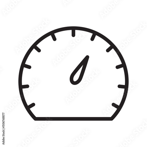vehicle speedometer icon. car speedometer indicator icon