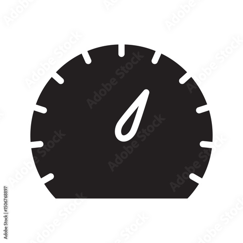 vehicle speedometer icon. car speedometer indicator icon