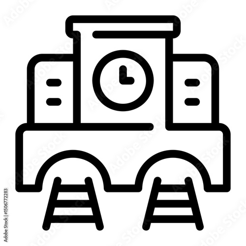 train station line icon