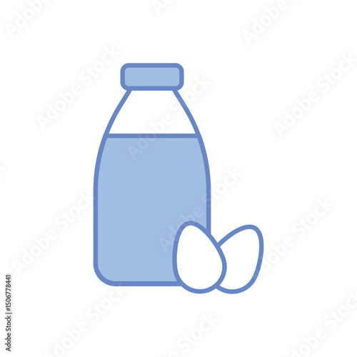 Almond Milk Vector icon