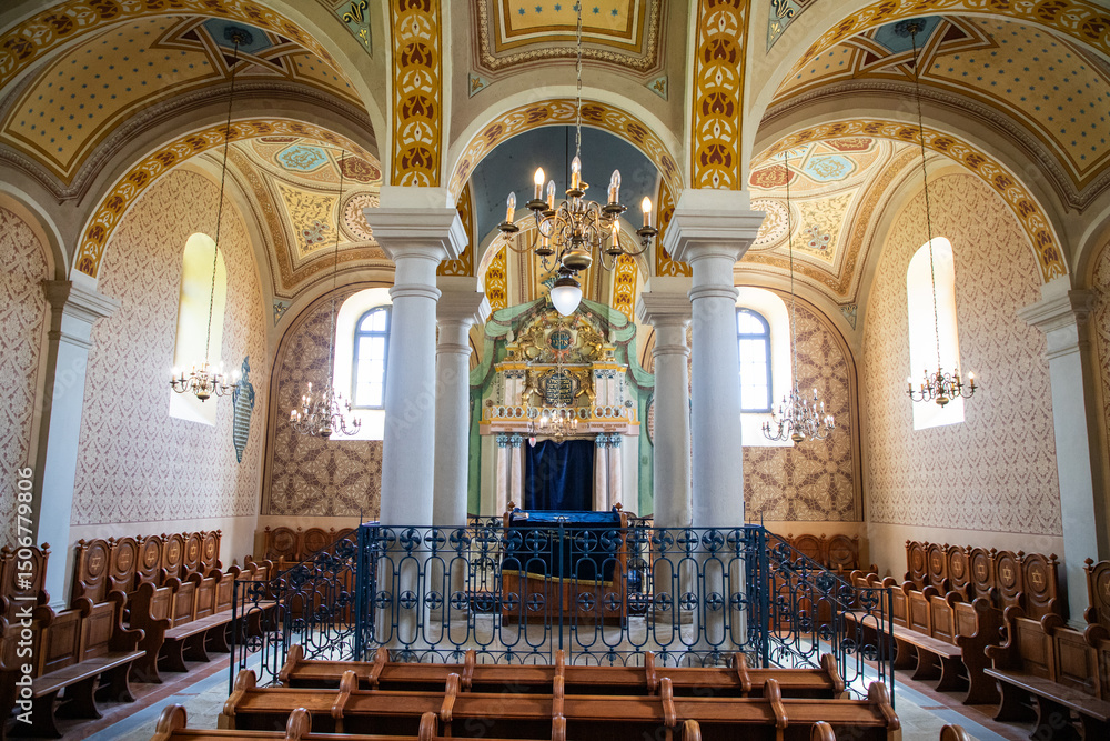Fototapeta premium interior of a synagogue Jewish architecture