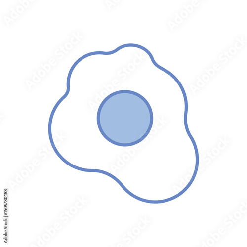 Fried Egg Vector icon