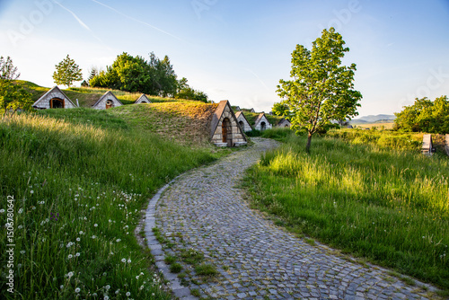 Quadro su tela wine cellars in Tokaj region - Hercegkut Sarospatak Hungary
