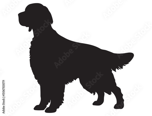ENGLISH SETTER DOG SILHOUETTE