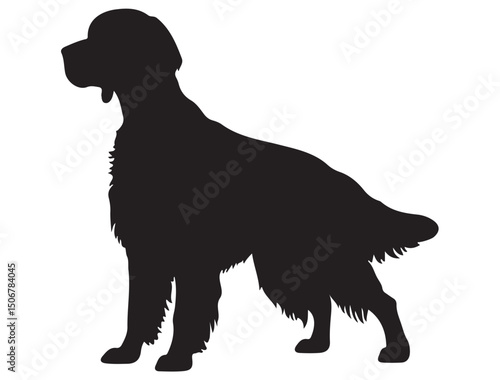 ENGLISH SETTER DOG SILHOUETTE