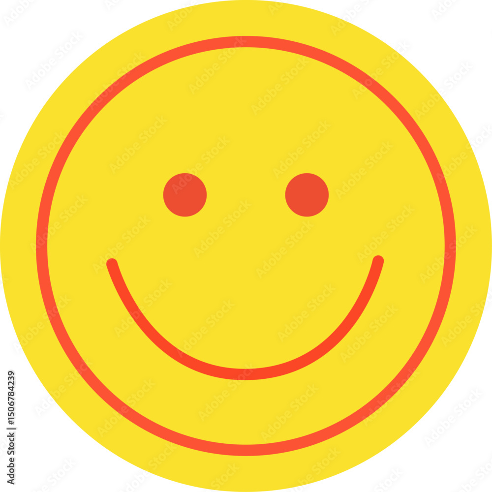 Fototapeta premium Happy Face Emoticon