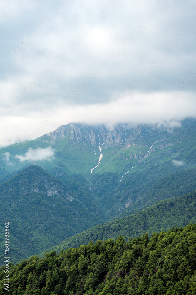 mountain landscape with clouds mountain landscape with clouds