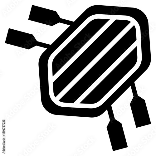 River Raft  Icon Element For Design