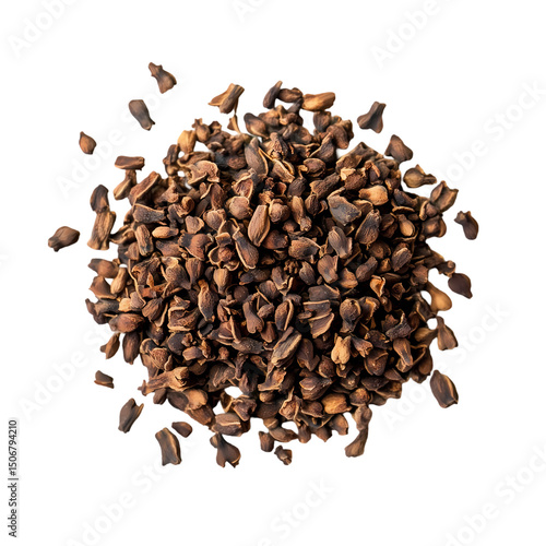 Wallpaper Mural Ground Coffee Beans CloseUp View of Roasted Coffee Grounds isolated on transparent background Torontodigital.ca