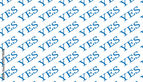 seamless pattern of YES