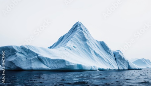 Wallpaper Mural Serene iceberg majesty, a glacial giant in the vast ocean landscape majestic Torontodigital.ca