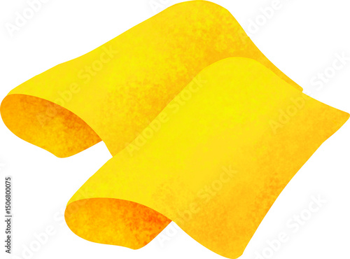 Delicious sliced cheese illustration