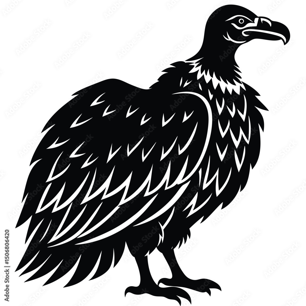 Fototapeta premium vulture vector sihouette