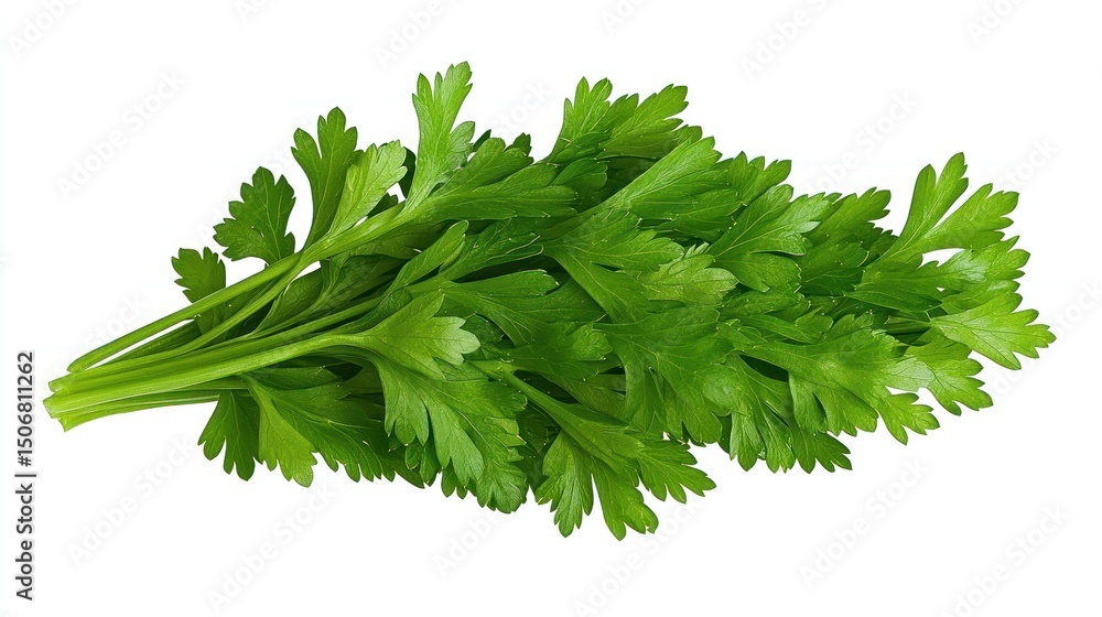 Fresh Parsley Bunch: Vibrant Green Herb Sprigs Fresh Parsley Bunch: Vibrant Green Herb Sprigs