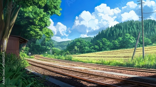 railway in the countryside