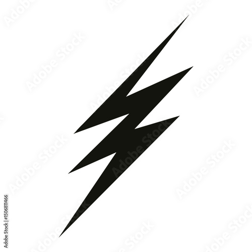 Silhouette black lightning bolt illustration arrowhead weaponry vector
