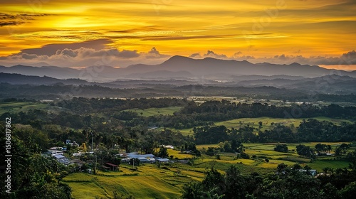 Wallpaper Mural sunrise in the mountains Torontodigital.ca