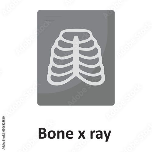 Bone x ray :Vector Icon which can easily modify or edit