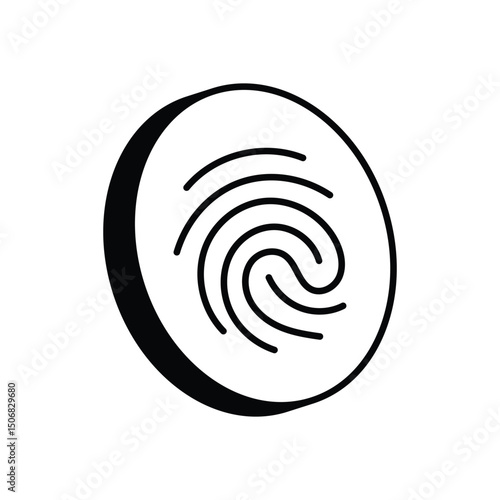 Fingerprint vector icon