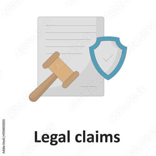 Legal claims :Vector Icon which can easily modify or edit
