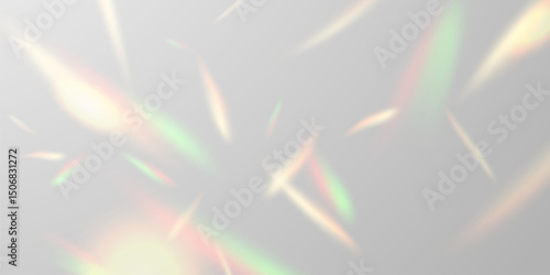 Light effect and zigzag ribbon falling from above on a beam of light, tinsel vector