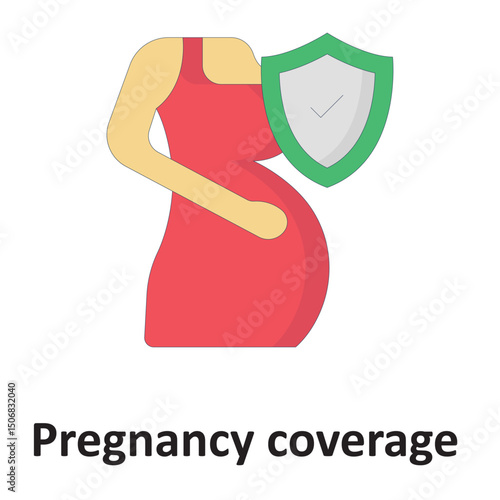 Pregnancy coverage :Vector Icon which can easily modify or edit