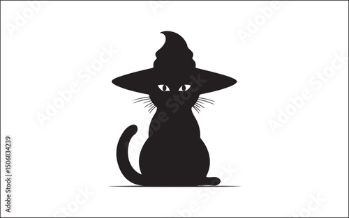 halloween silhouette of a cat