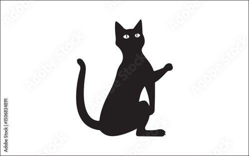 halloween black and white cat